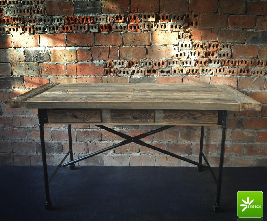 Table de style vieux bois sur mesure