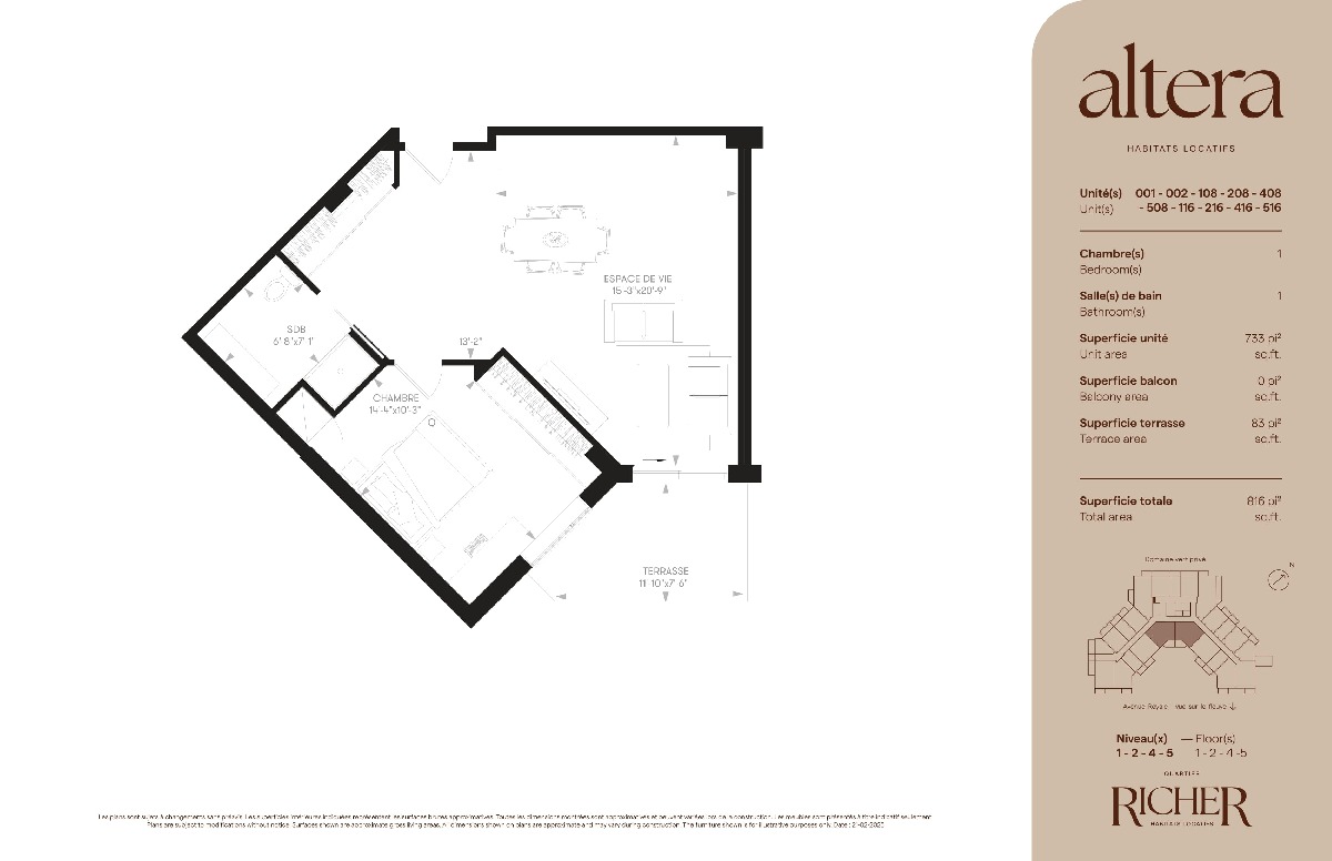 Rental condos Private domain 14 million sq. ft. Cte-de-Beau