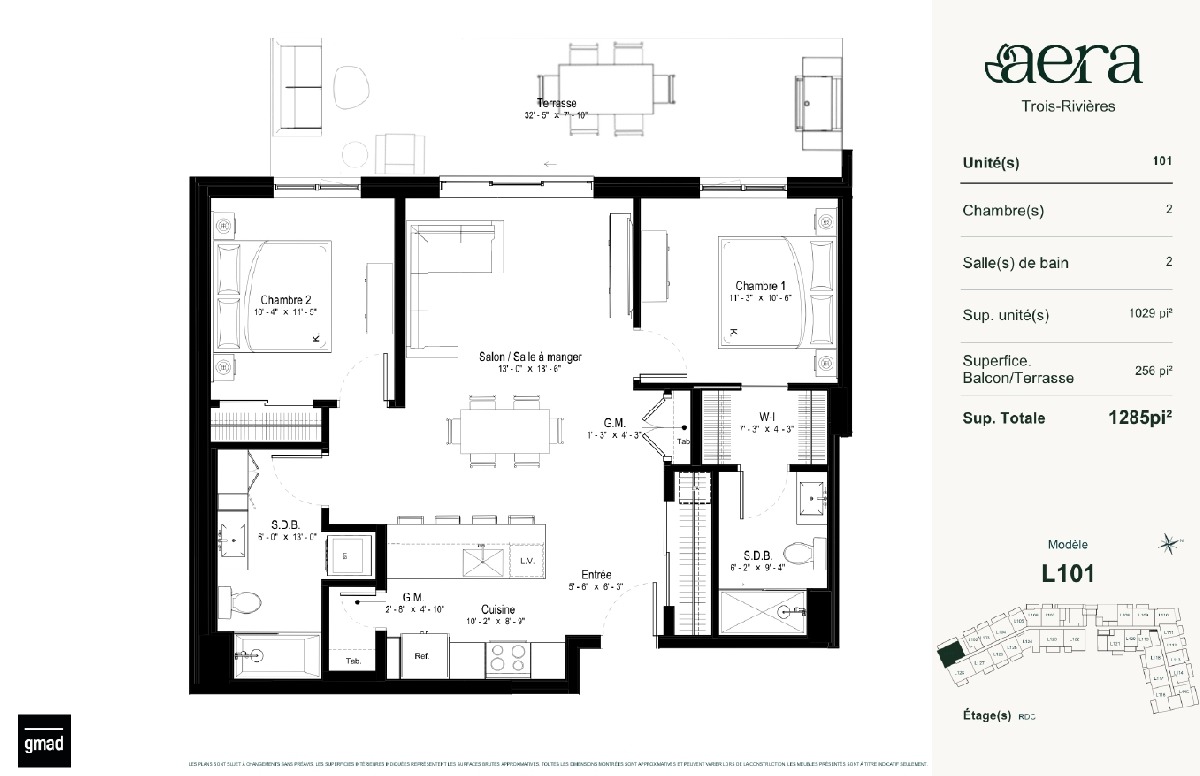 Aera Trois-Rivires | Hotel-Inspired 4 1/2 Rental Condos