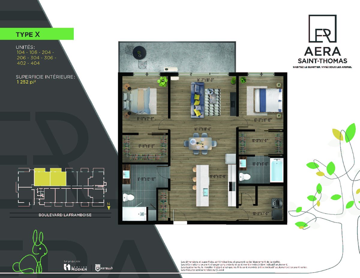 Aera St-Thomas Condo 4 1/2 Available December 1st