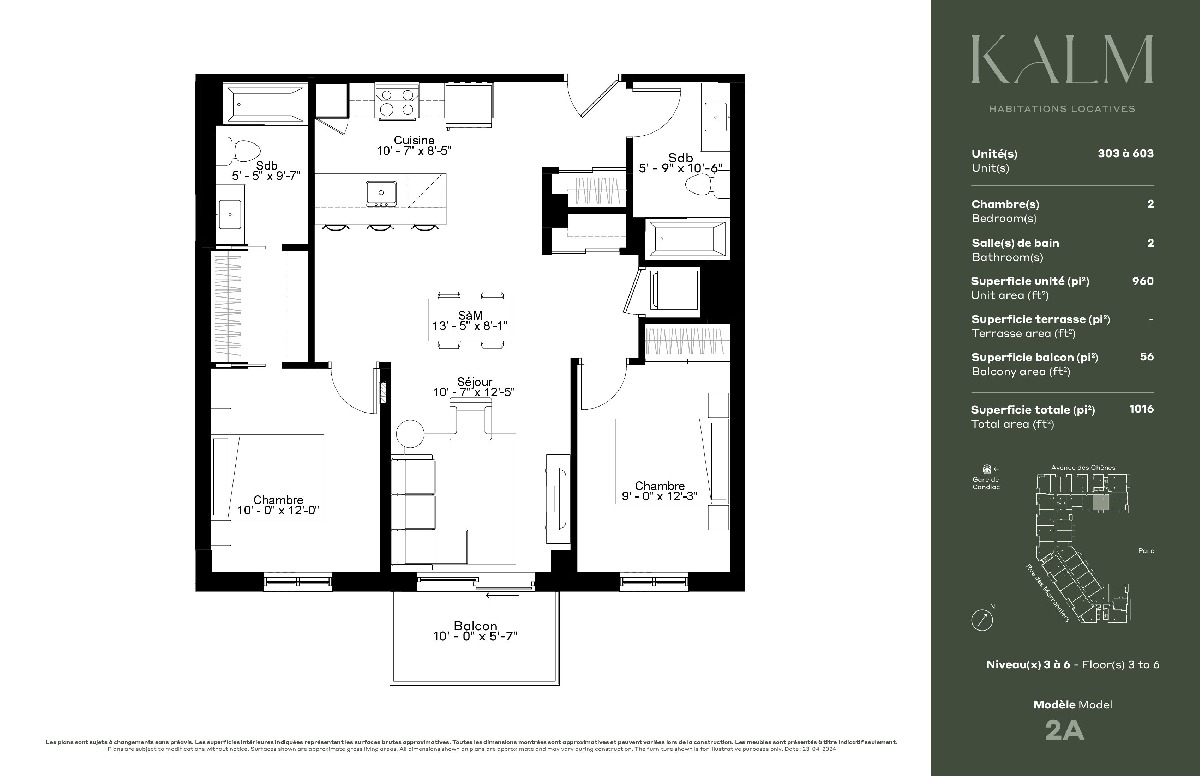 Le Kalm, Apartment in Candiac- Immediate occupancy