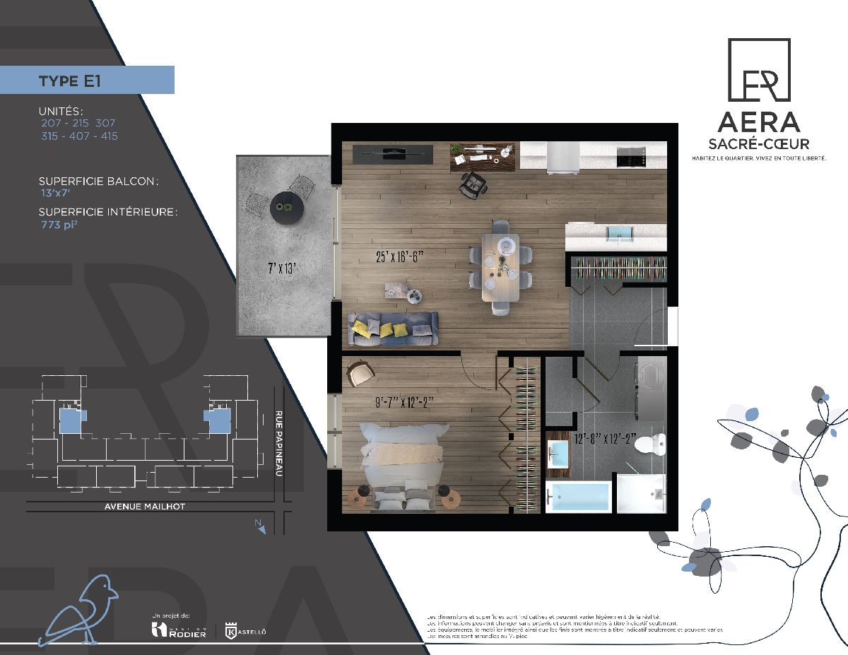 Aera Sacr�-Coeur 3 1/2 for rent July 1st in St-Hyacinthe