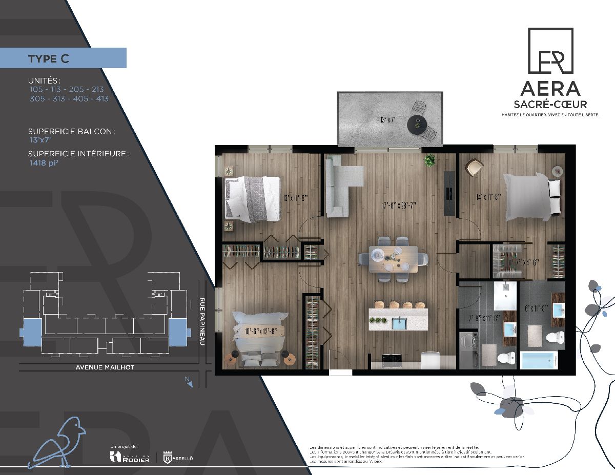 Aera Sacre-Coeur 5 1/2 for July 1st St-Hyacinthe